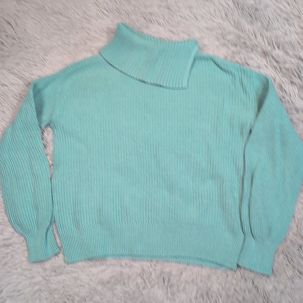Talbots Sweater Womens XS Blue Wool‎ Blend Cozy Comfort Casual Preppy